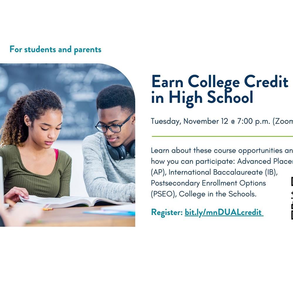  Earn College Credit flyer